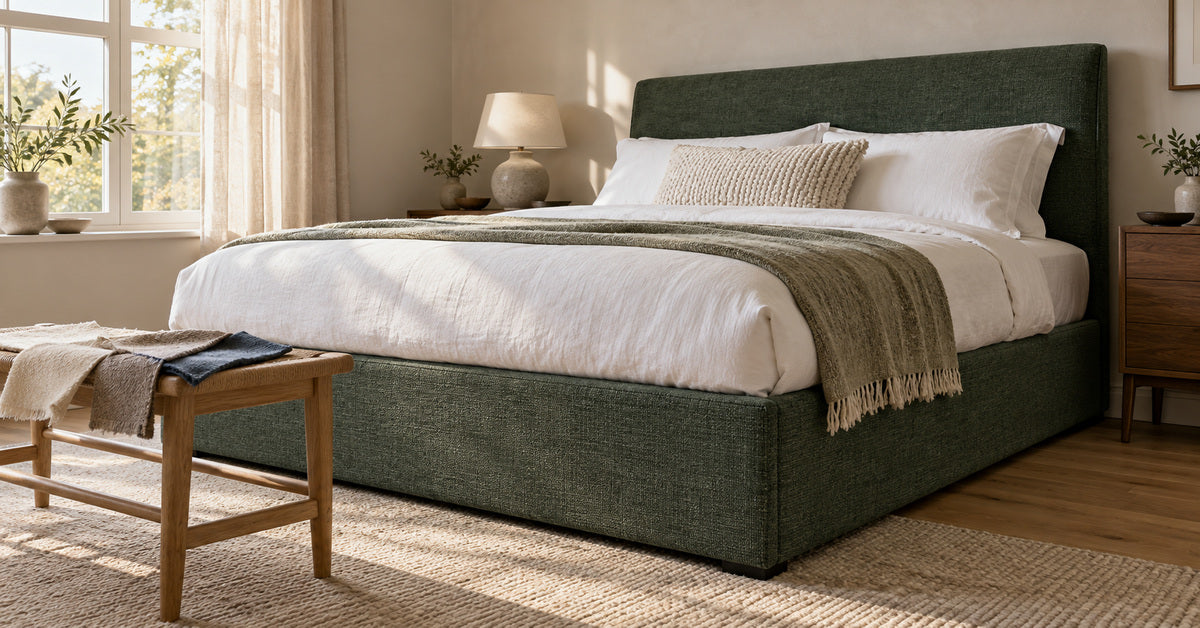 How Fabric Colour Changes the Look of an Upholstered Ottoman Bed