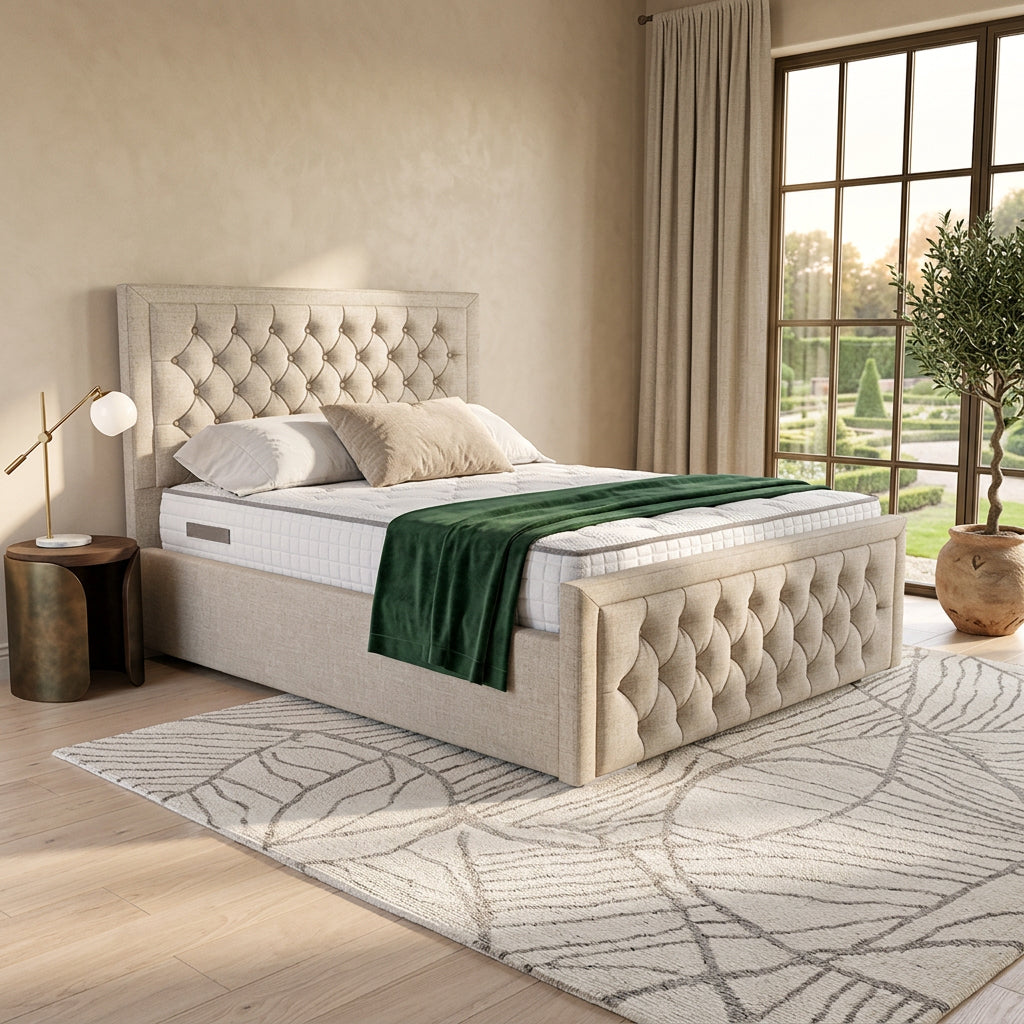 Chesterfield Upholstered Bed Modern Storage Bed | ZORA Beds