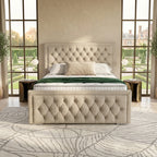 Chesterfield Upholstered Bed Contemporary
