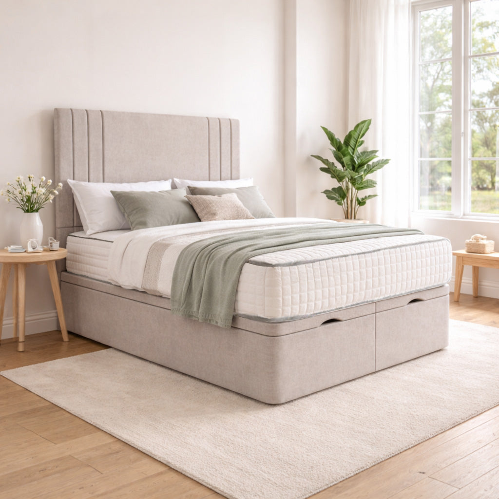 Barclay Ottoman Divan Bed Space-Saving with Side or End Lift Storage