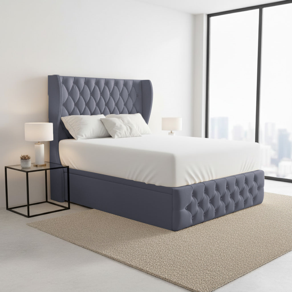 Buckingham Ottoman Divan Bed Space-Saving Upholstered Lift Storage