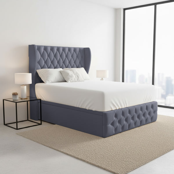 Buckingham Ottoman Divan Bed Space-Saving Upholstered Lift Storage