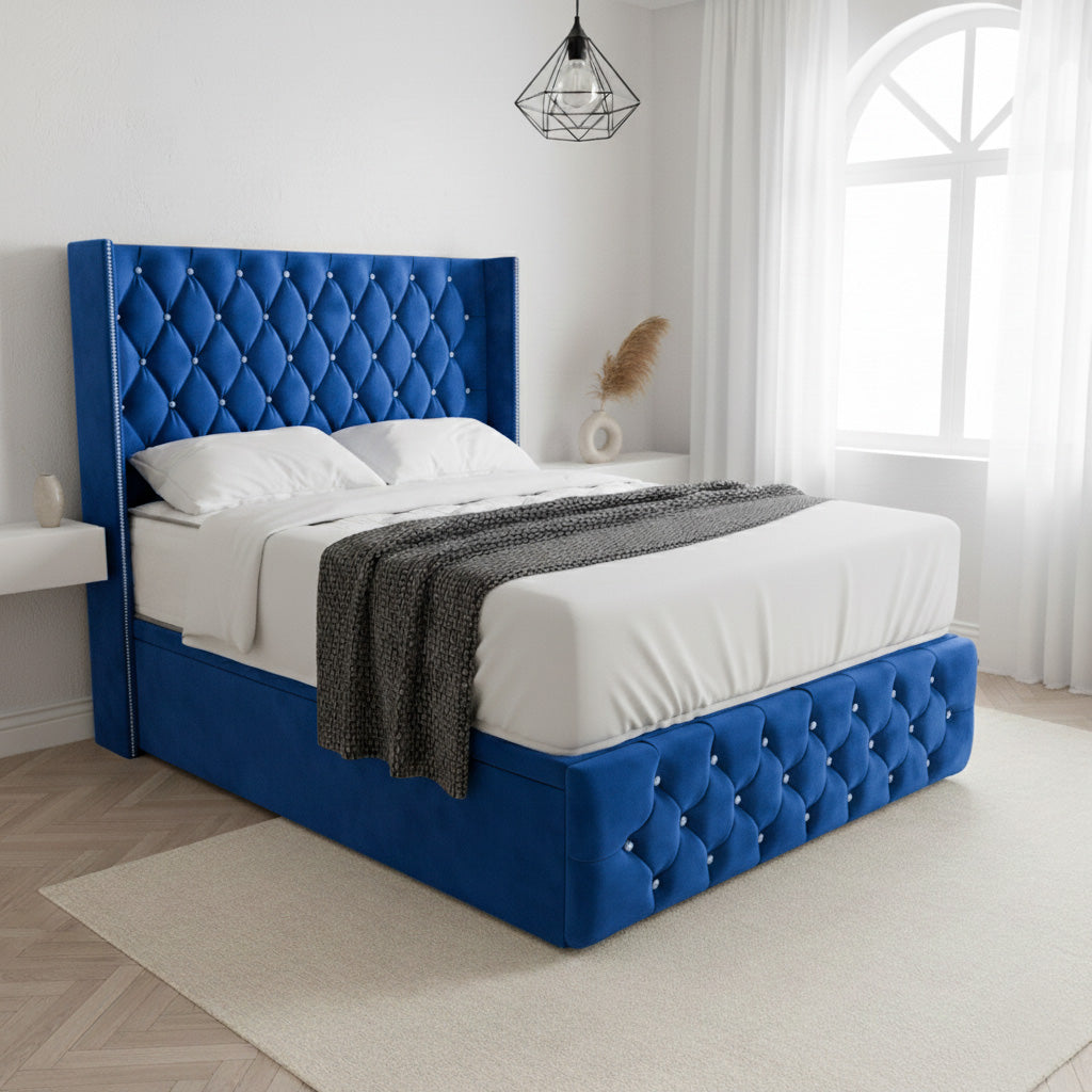 Norland Ottoman Divan Bed Space-Saving Upholstered Lift Storage