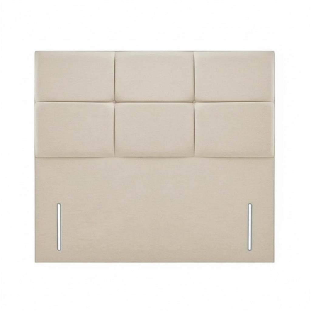 Elgar Headboard Floorstanding Upholstered Buttoned with Diamante Option
