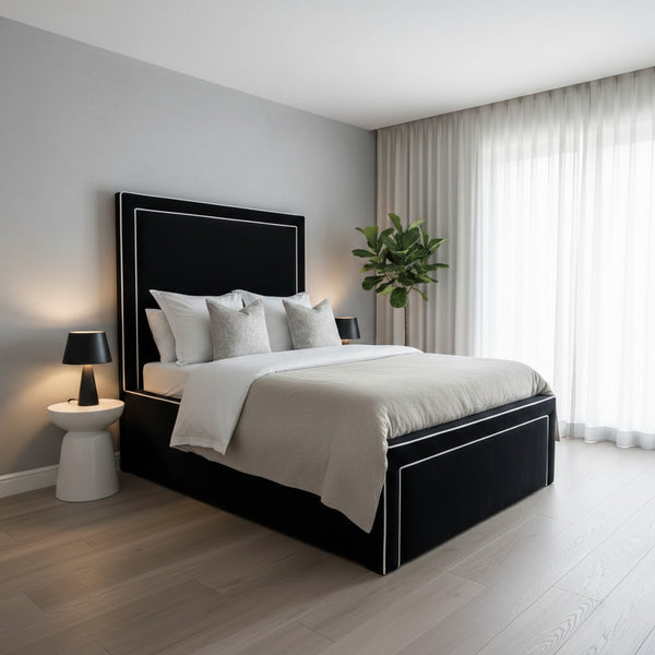 Ferndale Upholstered Bed Space-Saving with Drawers