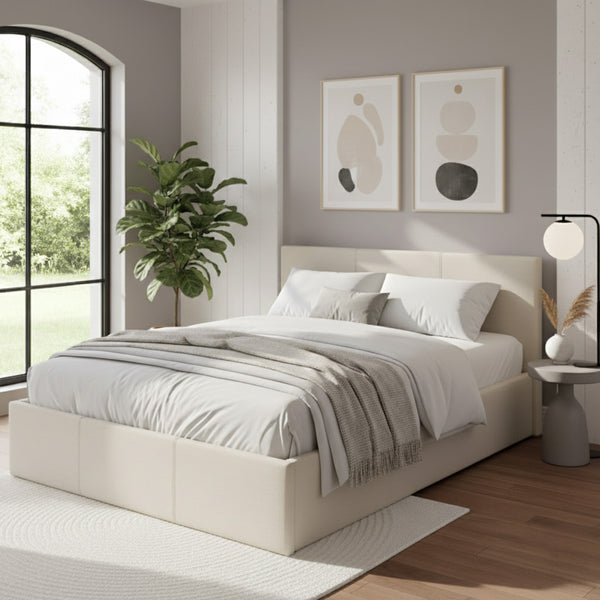 Epping Ottoman Bed Upholstered Space-Saving Side or End Lift
