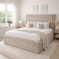 Hawthorn Upholstered Bed Space-Saving with Drawer Options