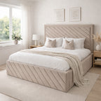 Hawthorn Upholstered Bed Space-Saving with Drawer Options