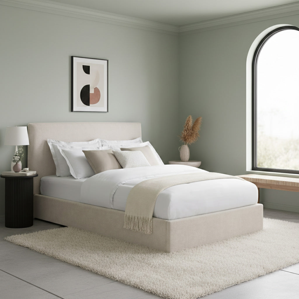Pemberley Ottoman Bed Upholstered Space-Saving Lift Storage