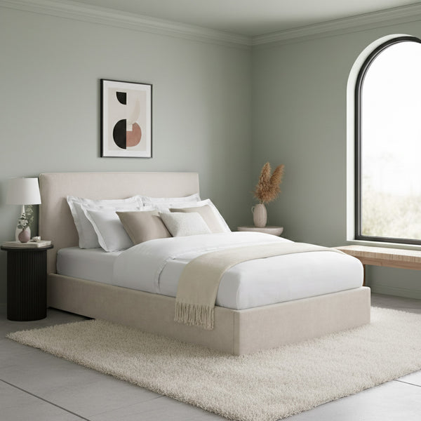 Pemberley Ottoman Bed Upholstered Space-Saving Lift Storage