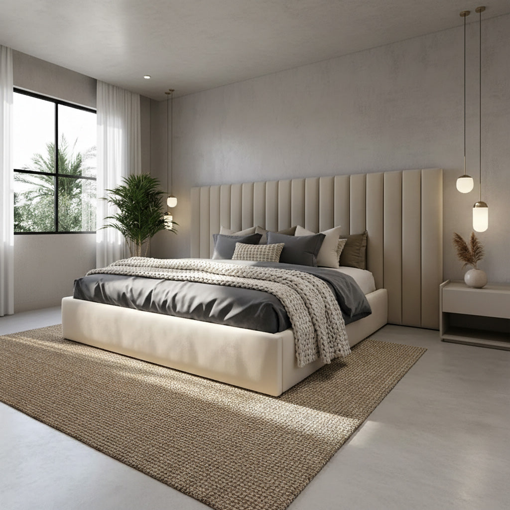 Ashdown Ottoman Bed Upholstered Space-Saving Lift Storage