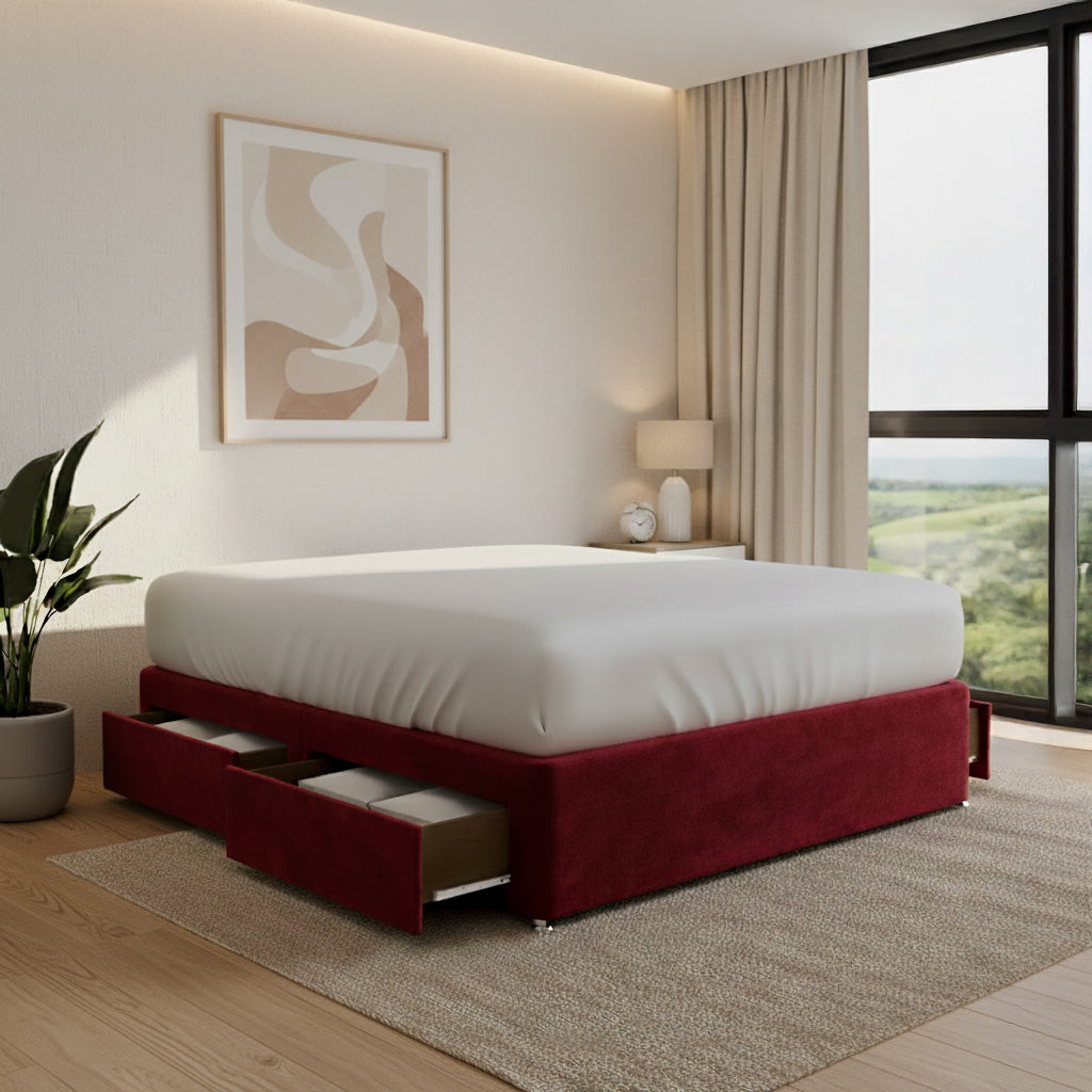 Trent Divan Base Space-Saving with Drawer Options
