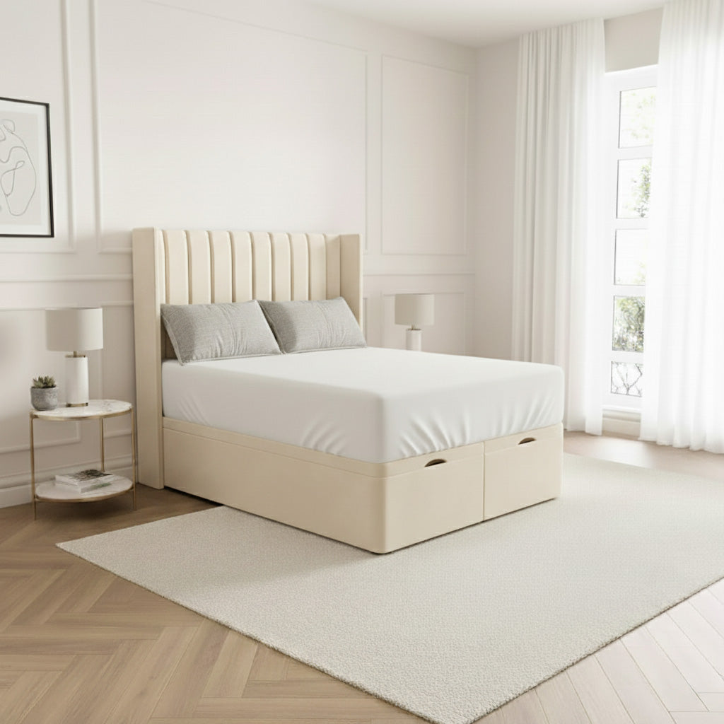 Isabella Ottoman Divan Bed Space-Saving Lift Storage