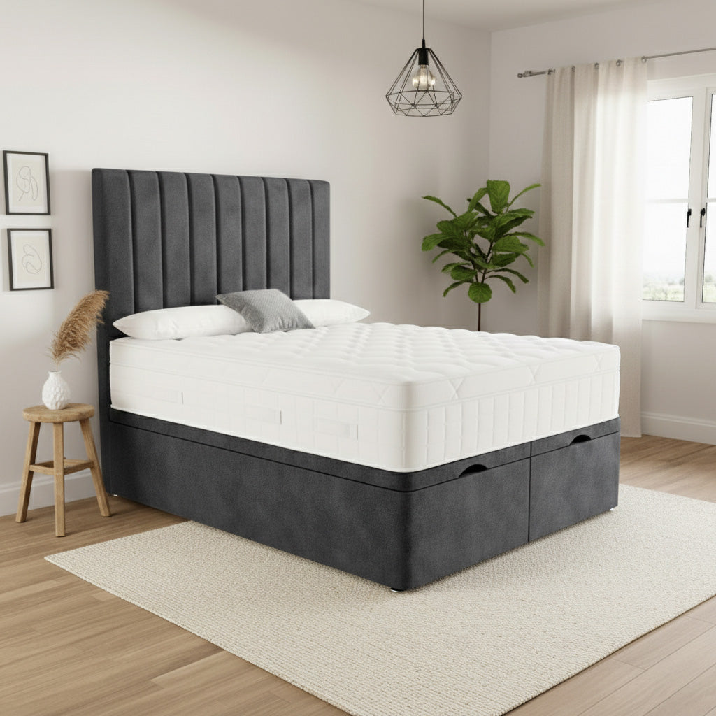 Clifton Ottoman Divan Bed Space-Saving with Side or End Lift