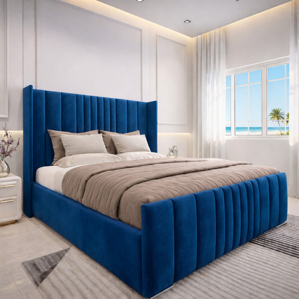 Norfolk Upholstered Bed Space-Saving with Drawer Options