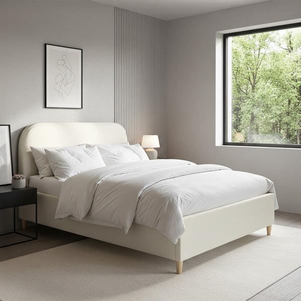 Rosewood Divan Bed Base Space-Saving with Drawers