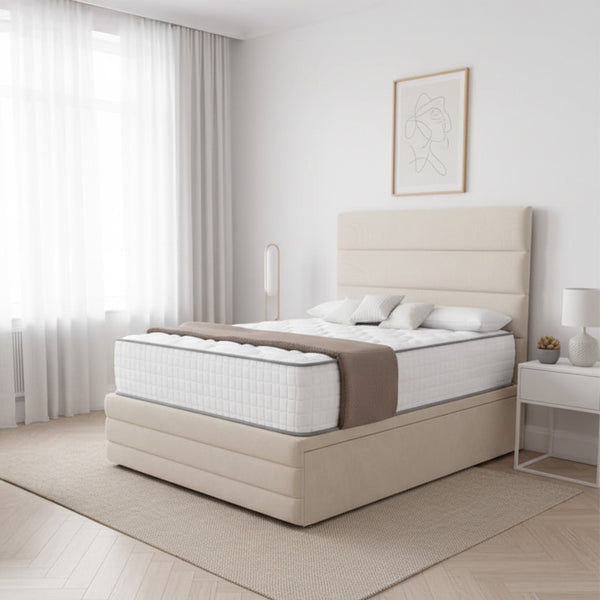 Langdon Ottoman Divan Bed Space-Saving Upholstered Lift Storage