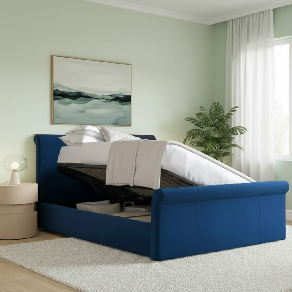 Chiswick Ottoman Bed Upholstered Space-Saving Side or End Lift