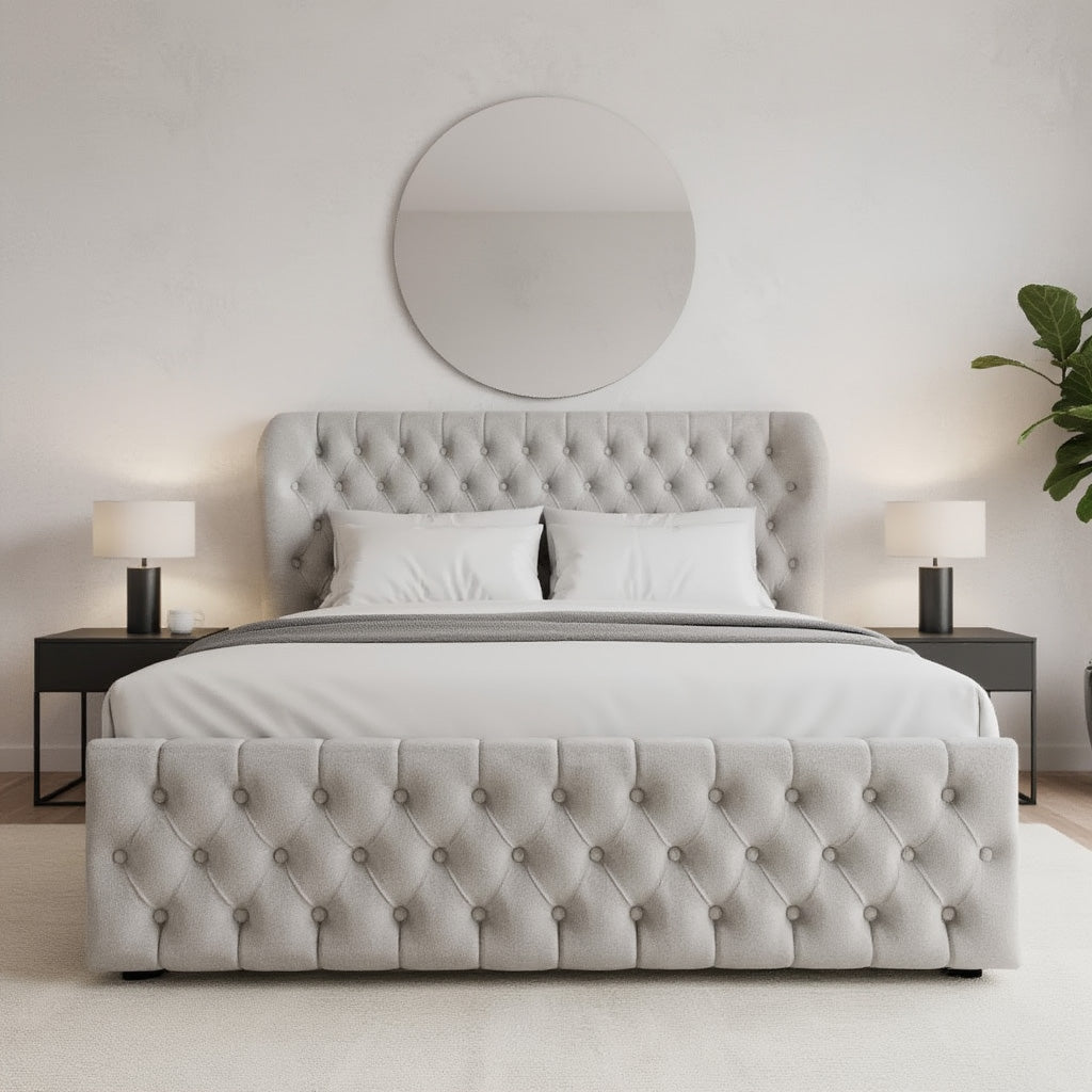 Marlow Upholstered Bed Space-Saving with Drawer Options