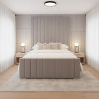 Cotswold Upholstered Bed Space-Saving with Drawer Options