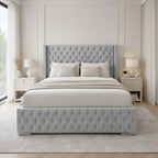 Radcliffe Upholstered Bed Space-Saving with Drawers Contemporary