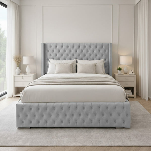 Radcliffe Upholstered Bed Space-Saving with Drawers Contemporary