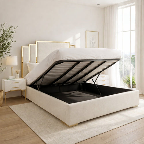 Alton Ottoman Bed Upholstered Space-Saving Lift Storage