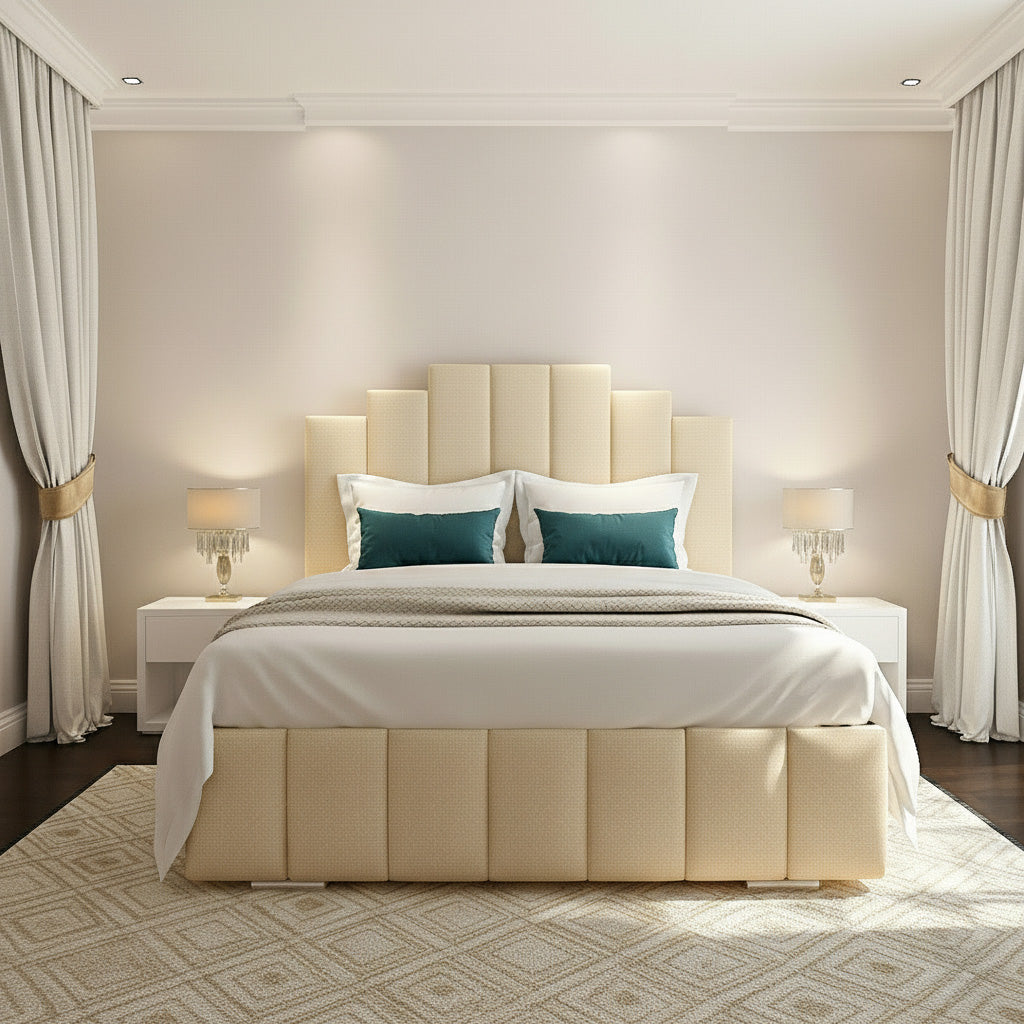 Dorset Upholstered Bed Space-Saving with Drawer Options
