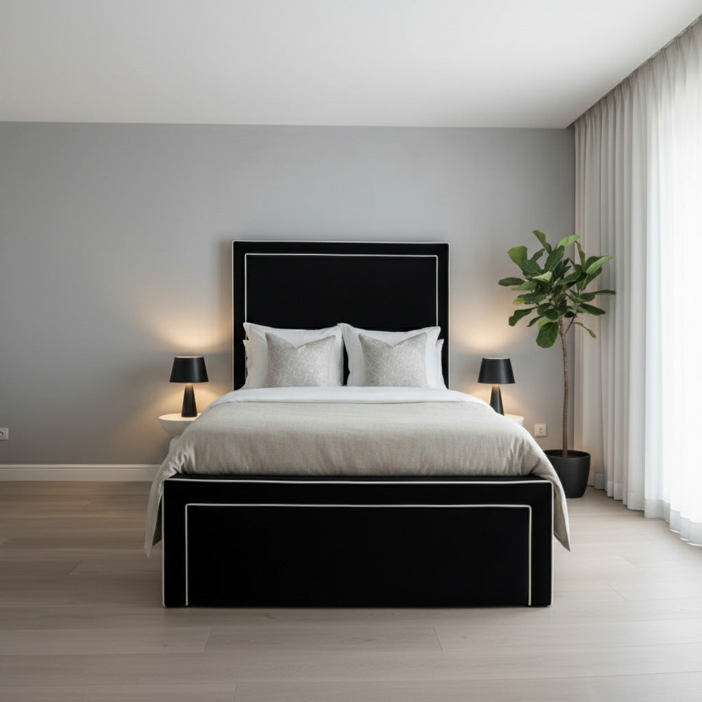 Ferndale Upholstered Bed Space-Saving with Drawers