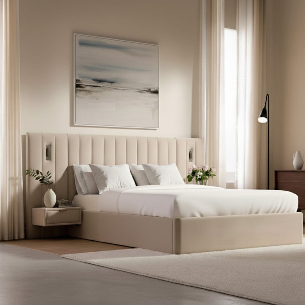 Radford Ottoman Bed Upholstered Space-Saving Side or End Lift