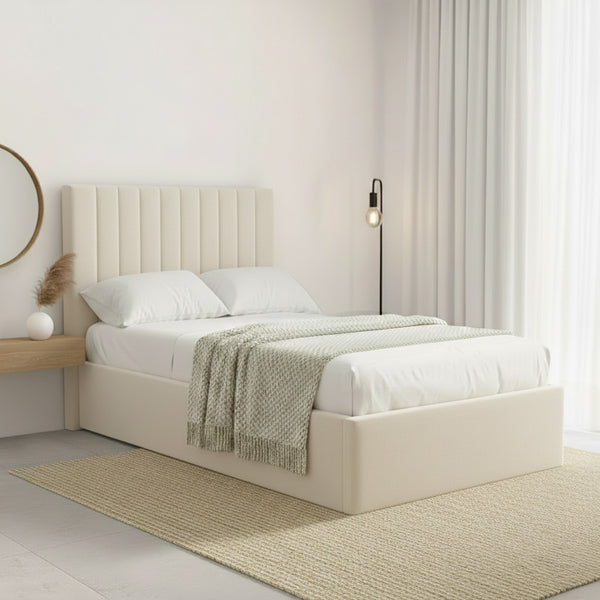 Sutton Ottoman Bed Upholstered Space-Saving Lift Storage