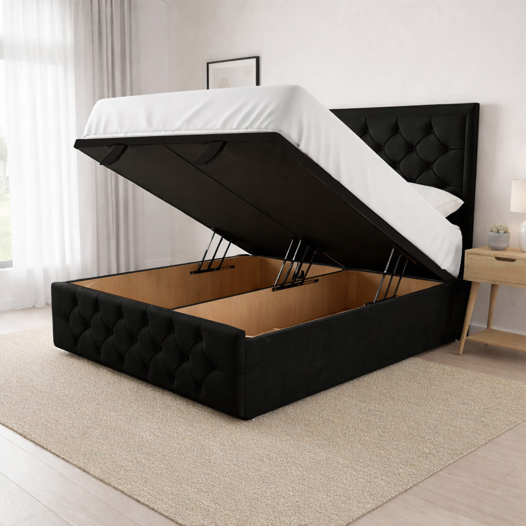 Ely Ottoman Divan Bed Space-Saving Lift Storage