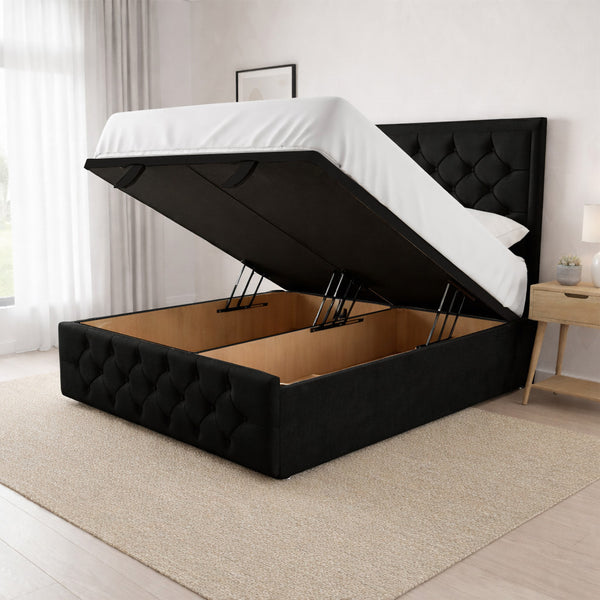 Ely Ottoman Divan Bed Space-Saving Lift Storage