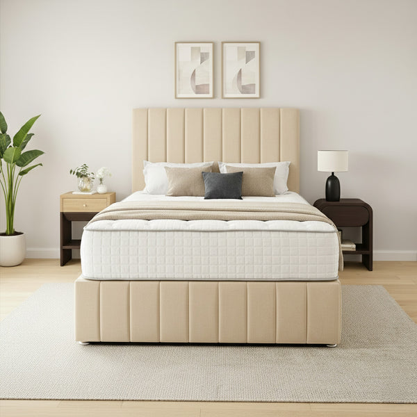 Harris Divan Bed with Mattress Space-Saving Base with Drawer Options