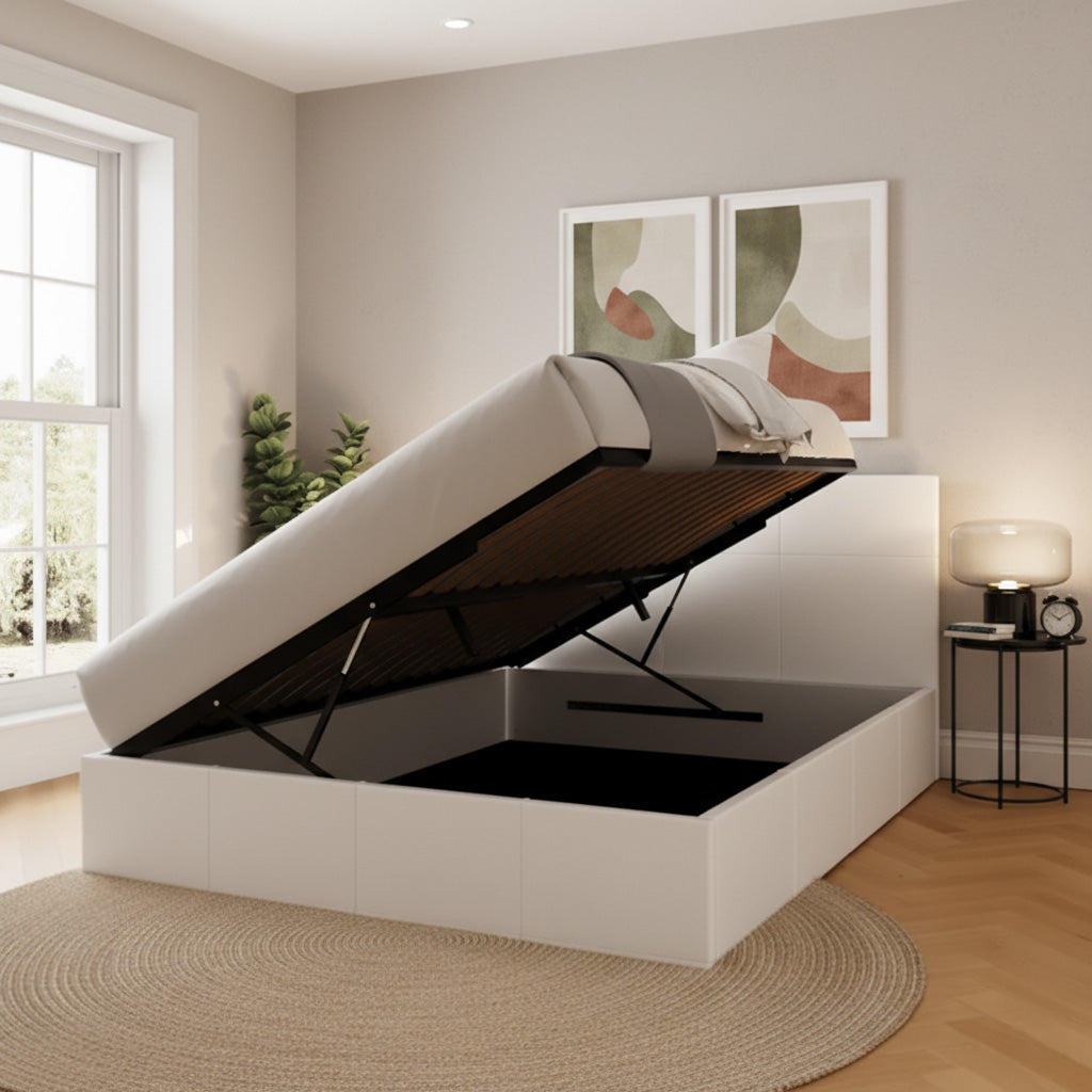 Somersby Ottoman Bed Upholstered Space-Saving End-Lift
