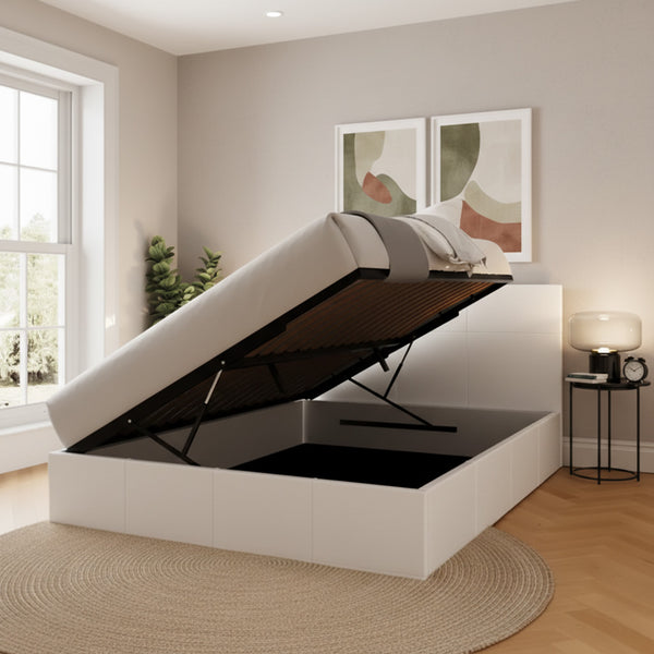 Somersby Ottoman Bed Upholstered Space-Saving End-Lift