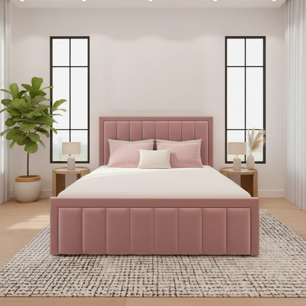 Malvern Upholstered Bed Space-Saving with Drawer Options