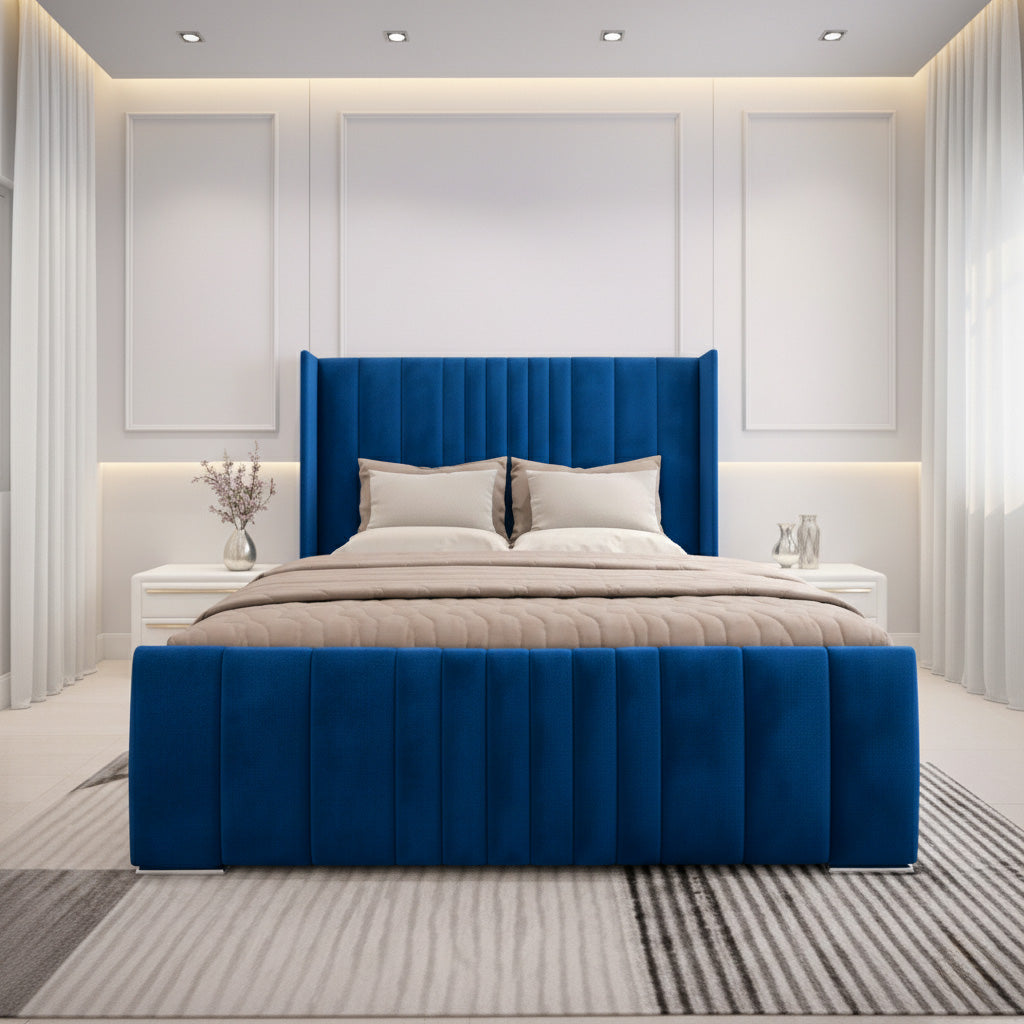 Norfolk Upholstered Bed Space-Saving with Drawer Options