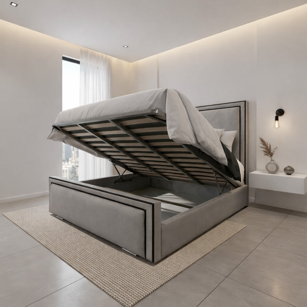 Keswick Ottoman Bed Upholstered Space-Saving Side or End Lift
