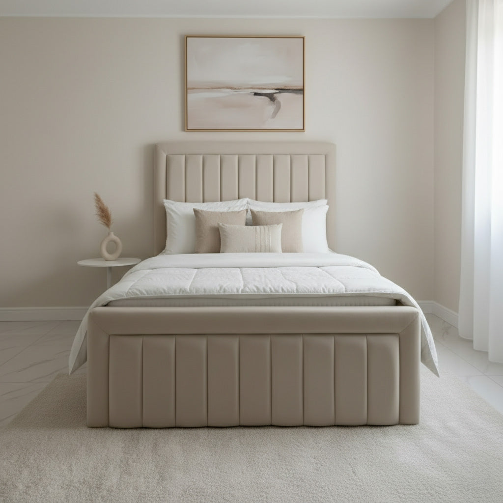 Whitby Upholstered Bed Space-Saving with Drawer Options