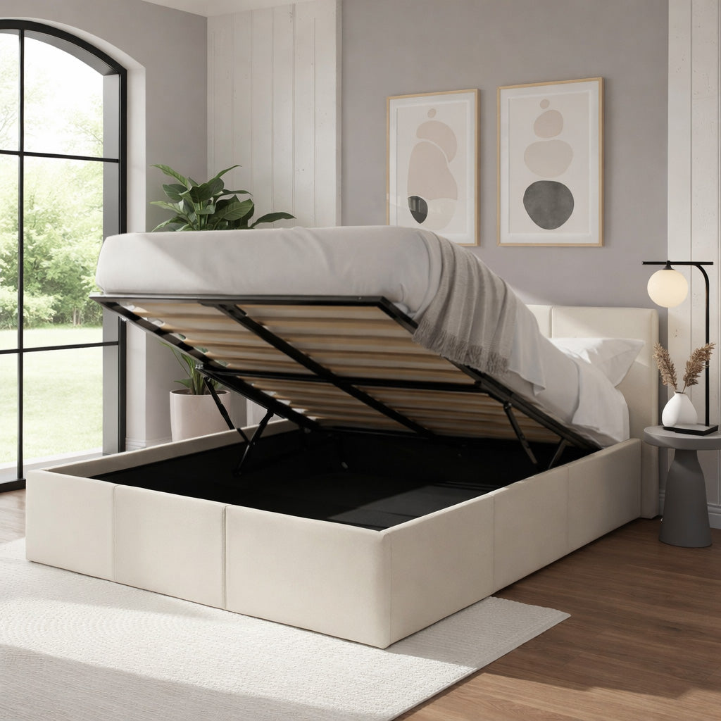 Epping Ottoman Bed Upholstered Space-Saving Side or End Lift