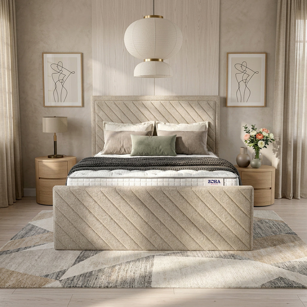 Bishopsgate Upholstered Bed Space-Saving Lift Storage