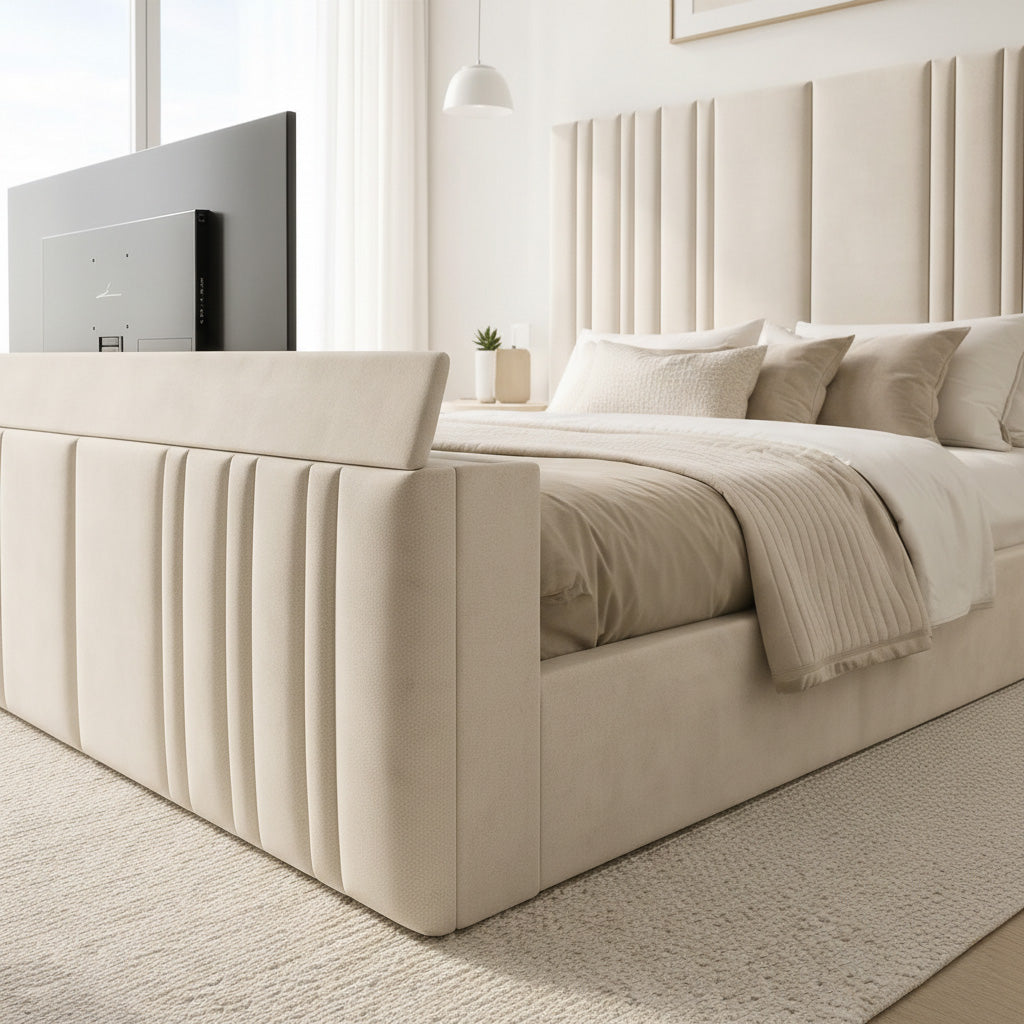Mortimer TV Bed Space-Saving Side or End Lift Storage