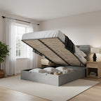 Huntingdon Ottoman Bed Upholstered Space-Saving Lift Storage