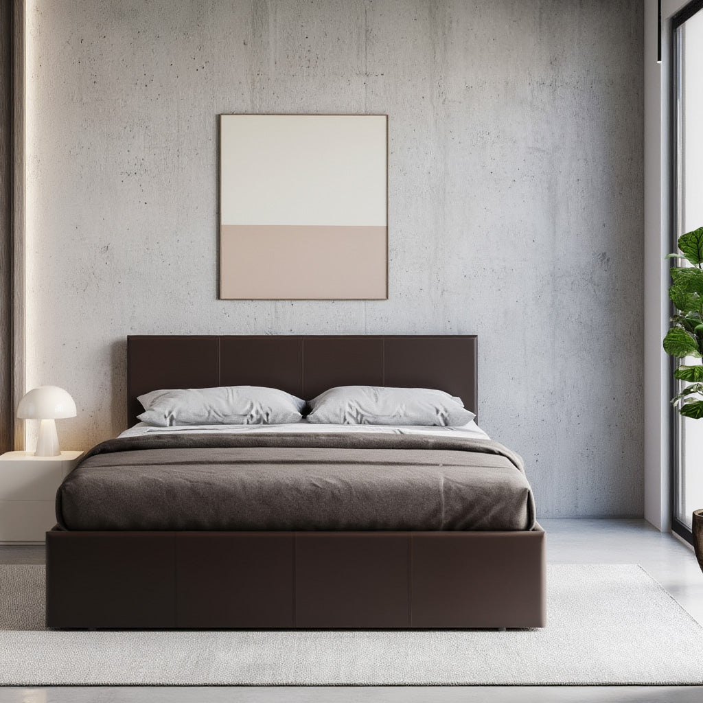 Eldon Upholstered Ottoman Bed Space-Saving Side or End Lift