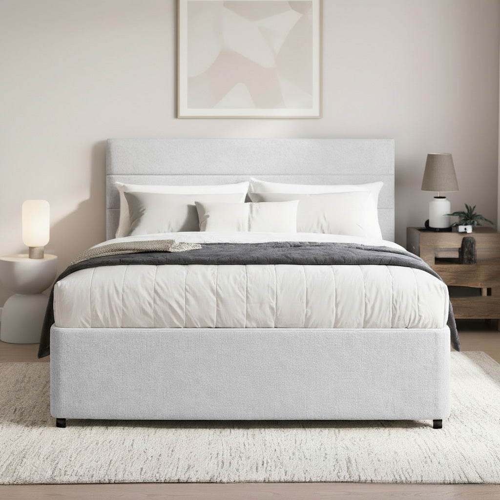 York Divan Bed Upholstered Space-Saving with Drawer Storage