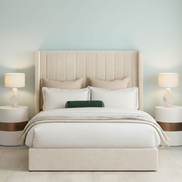 Bexley Upholstered Bed Space-Saving with Side or End Lift Storage