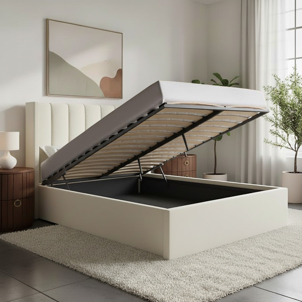 Cambridge Ottoman Bed Upholstered Space-Saving Side or End Lift