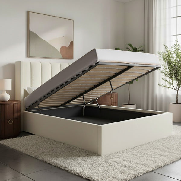 Cambridge Ottoman Bed Upholstered Space-Saving Side or End Lift