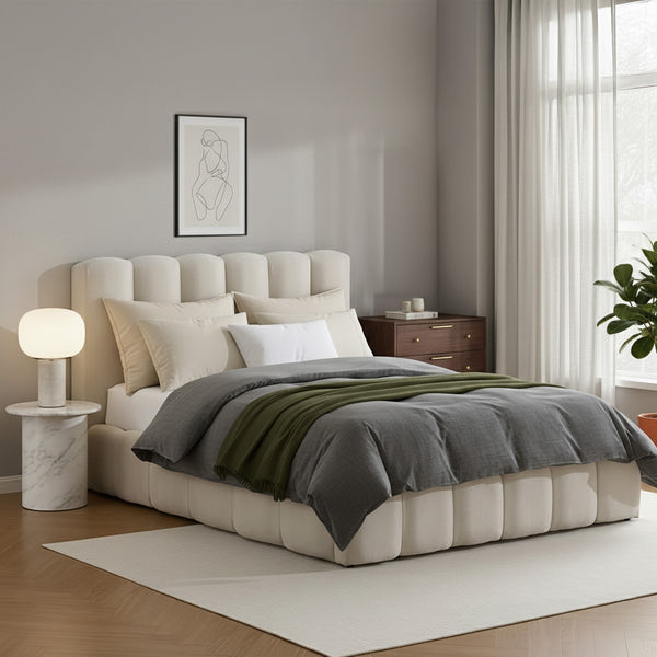 Regent Upholstered Bed Space-Saving with Lift Storage